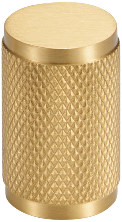 Acre & Clutton Westbrook Knurled Solid Brass Cabinet Knob 20mm Satin Brass