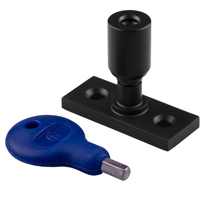 Carlisle Brass WF17PCB Locking Casement Stay Pin Powder Coat Black Powder Coat Black