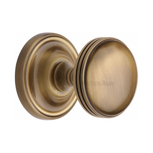 Heritage Brass WHI6429-AT Mortice Knob on Rose Whitehall Design Antique finish