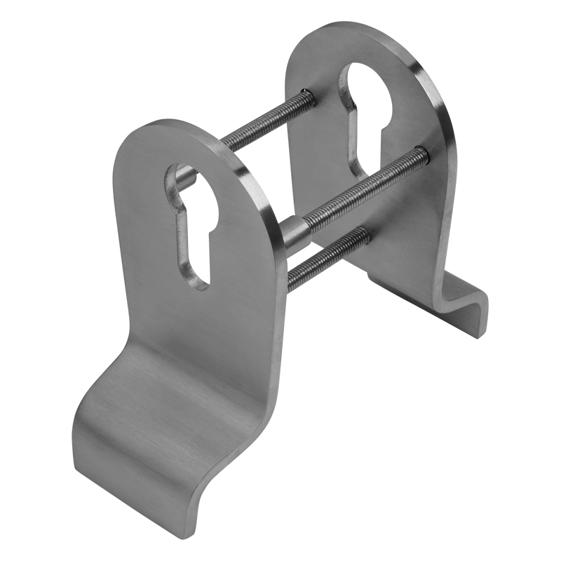 BLU, Classic Euro Cylinder Pull, Back to back, Up to 60mm Door Thickness, 54 x 92.5 x 4mm, 316 Satin Stainless Steel CP30-SSS