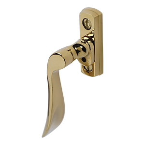 BLU, Regent Window Espagnolette Handle, Left Hand, 316 Stainless Steel, PVD Polished Brass Finish REG020C-LH-PPB