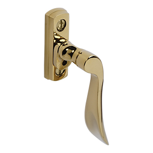 BLU, Regent Window Espagnolette Handle, Right Hand, 316 Stainless Steel, PVD Polished Brass Finish REG020C-RH-PPB