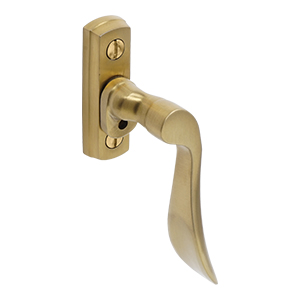 BLU, Regent Window Espagnolette Handle, Right Hand, 316 Stainless Steel, PVD Satin Brass Finish REG020C-RH-PSB
