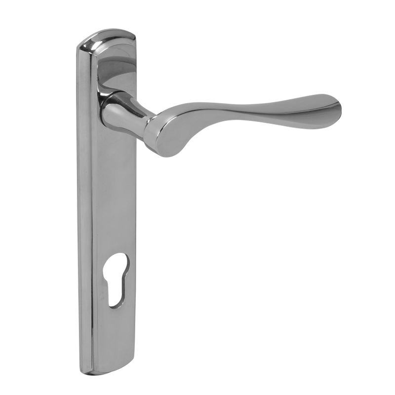 BLU, Regent Door Handle, 92mm Centres, Left Hand, 68mm Door Thickness, 36 x 205 x 10.5mm, 316 Polished Stainless Steel Finish REG090B-LH-PSS