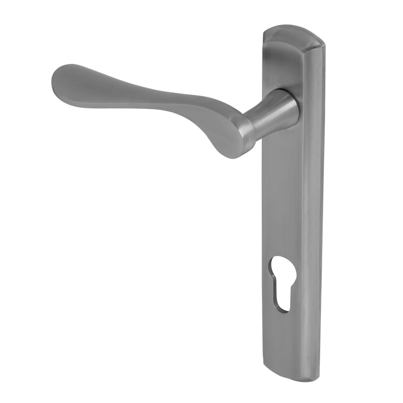 BLU, Regent Door Handle, 92mm Centres, Right Hand, 68mm Door Thickness, 36 x 205 x 10.5mm, 316 Satin Stainless Steel Finish REG090B-RH-SSS
