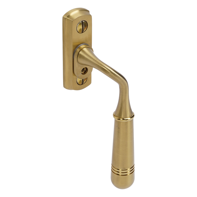 BLU, Opera Window Espagnolette Handle, Right Hand, 316 Stainless Steel, PVD Satin Brass TBH020-RH-PSB