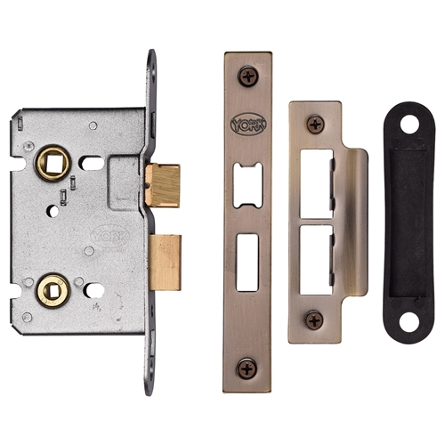 York YKBL2N-AT Bathroom Lock 64mm At Antique Brass