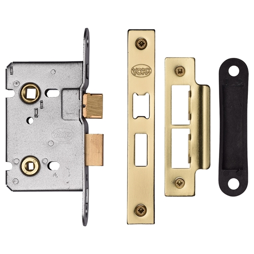 York YKBL2N-SB New Bathroom Lock 64mm Sb Satin Brass