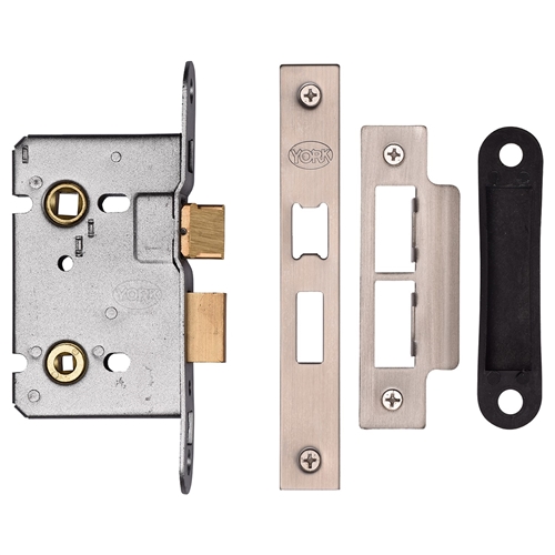 York YKBL2N-SN&SC New Bathroom Lock 64mm Sn&Sc Satin Nickel