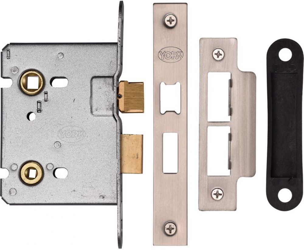M.Marcus YKBL3N-SN&SC New York Bathroom Lock 3