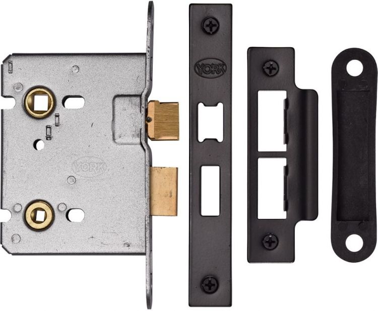 M.Marcus YKBL3N-BLK New York Bathroom Lock 3