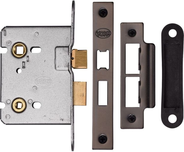 M.Marcus  YKBL3N-MB New York Bathroom Lock 3