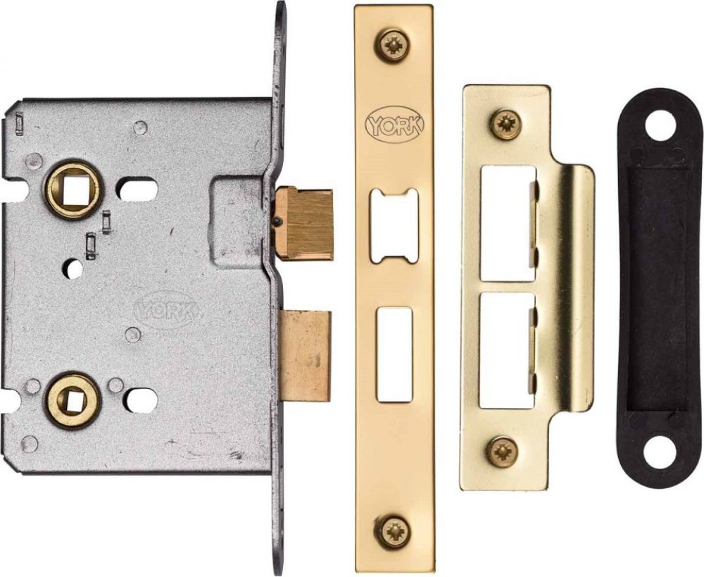 M.Marcus YKBL3N-PB New York Bathroom Lock 3