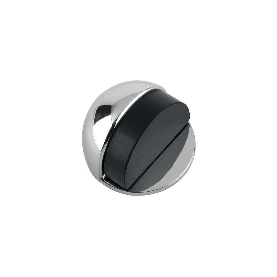 Zoo Hardware ZAB06CP Door Stop - Floor Mounted - Oval 45mm dia. Polished Chrome