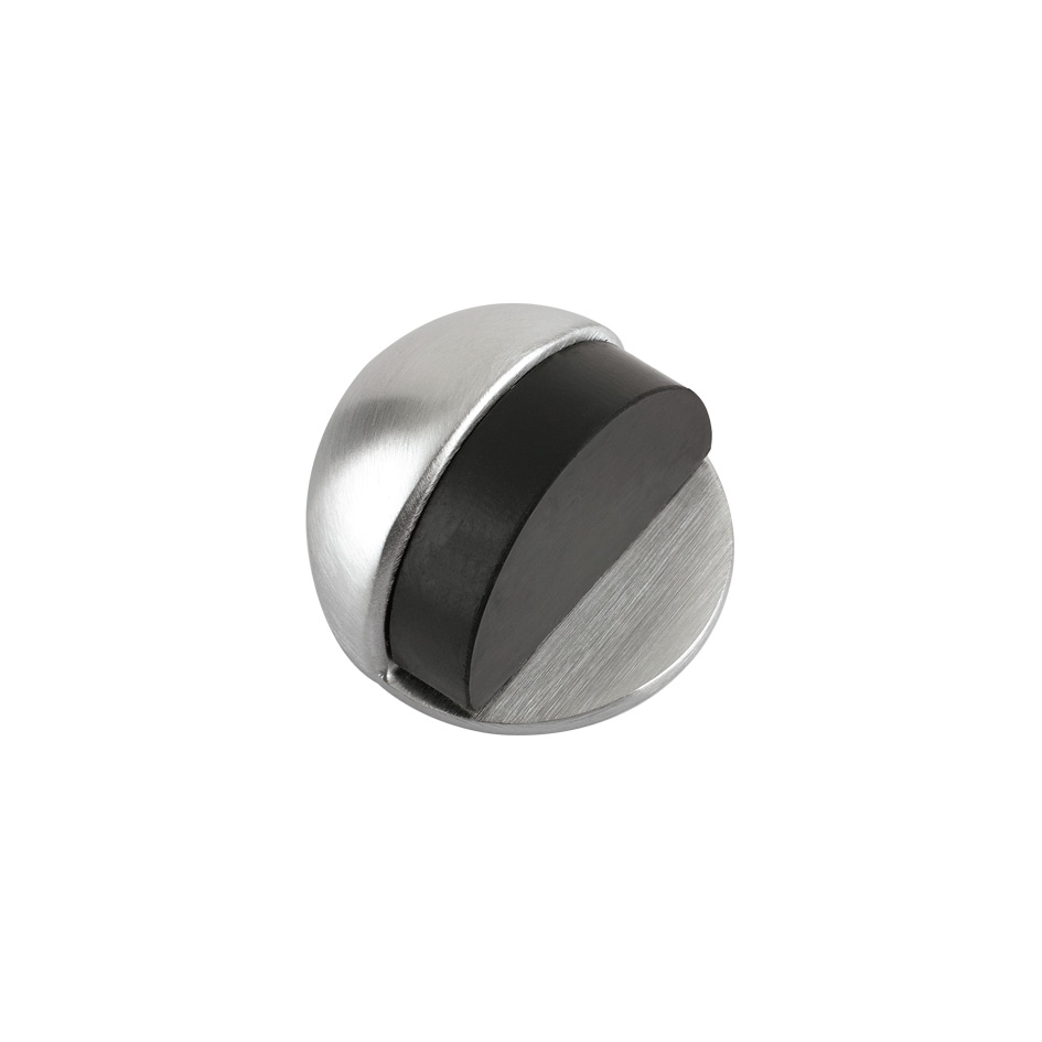 Zoo Hardware ZAB06SC Door Stop - Floor Mounted - Oval 45mm dia. Satin Chrome
