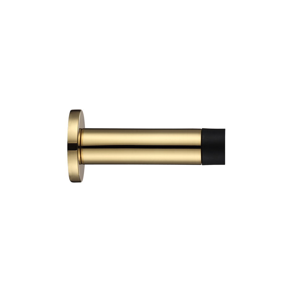 Zoo Hardware ZAB07 Door Stop - Cylinder c/w Rose 70mm Polished Brass