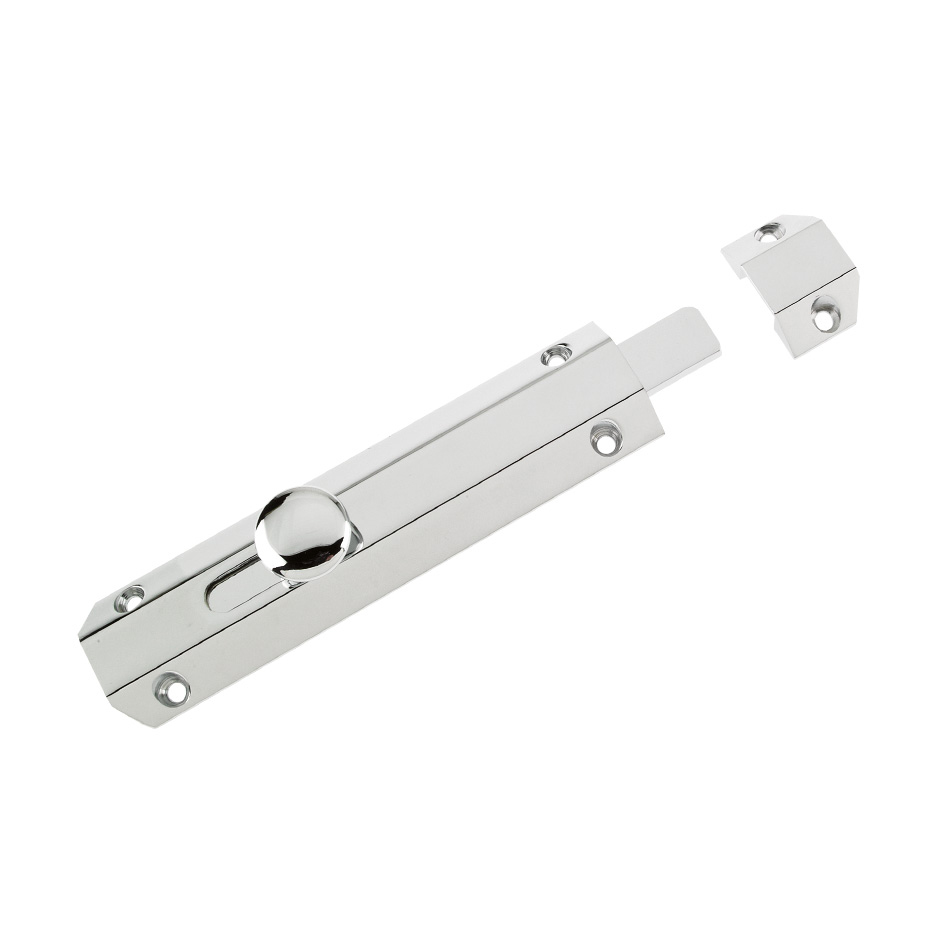 Zoo Hardware ZAB100BCP Surface Bolt 150mm Polished Chrome