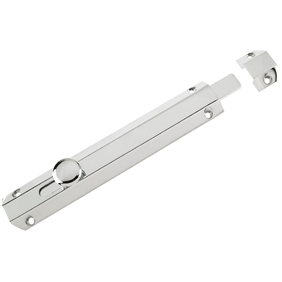 Zoo Hardware ZAB100CCP Surface Bolt 202mm Polished Chrome