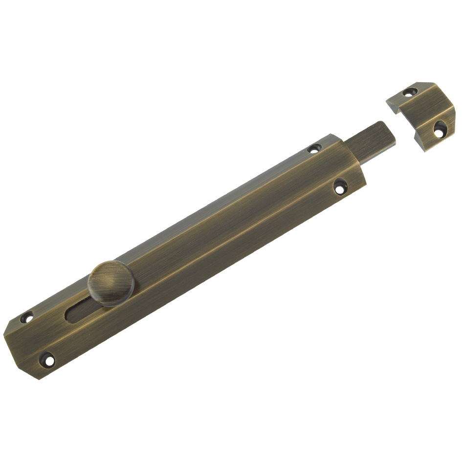 Zoo Hardware ZAB100CFB Surface Bolt 202mm Florentine Bronze