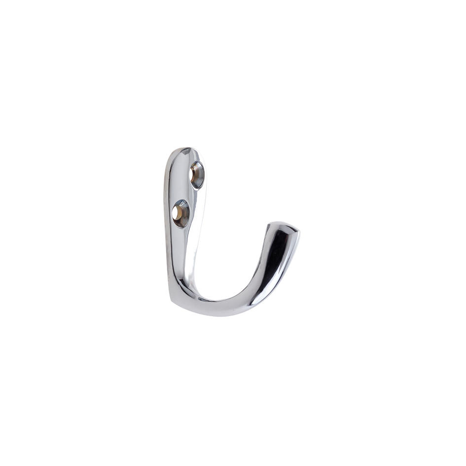 Zoo Hardware ZAB81CP Single Robe Hook Polished Chrome
