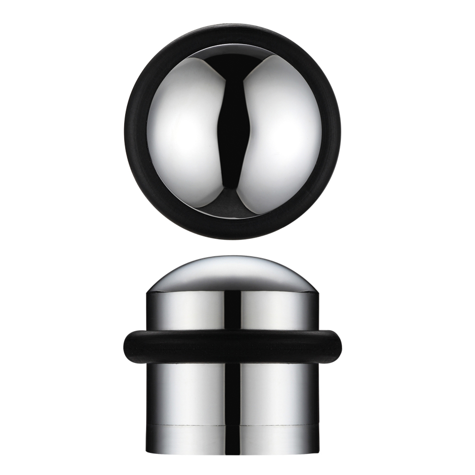 Zoo Hardware ZAB86CP Domed Floor Mounted Door Stop - 31mm Dia 35mm Proj Polished Chrome