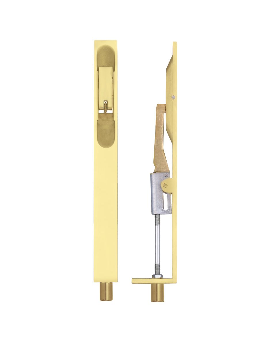 ZOO HARDWARE ZAS03PVD Lever Action Flush Bolt 20 x 200mm PVD BRASS