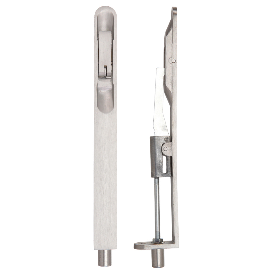 Zoo Hardware ZAS03RSS Lever Action Flush Bolt - Radius 20 x 200mm Satin Stainless