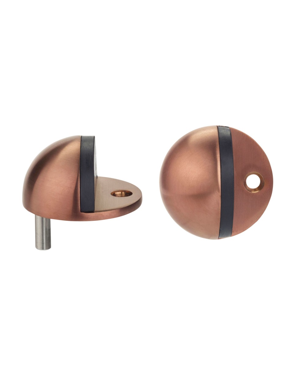 Zoo Hardware ZAS06B-PVDBZ Door Stop Floor Mounted - Oval -  PVD Bronze