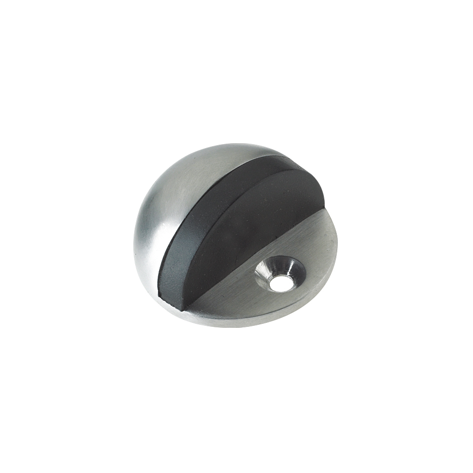 Zoo Hardware ZAS06BSS Door Stop - Floor Mounted Oval - 45mm Satin Stainless