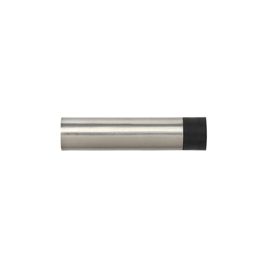 Zoo Hardware ZAS08BSS Door Stop - Hollow Cylinder - 74mm Projection Without Rose Satin Stainless