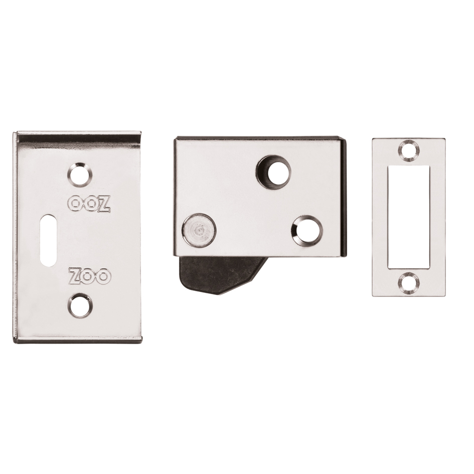 Zoo Hardware ZAS21CP Hush Latch 65x40mm Polished Chrome