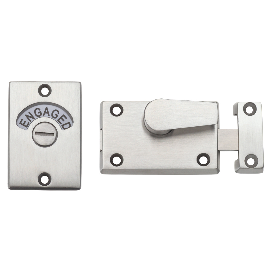 Zoo Hardware ZAS25SS Toilet Door Indicator Satin Stainless