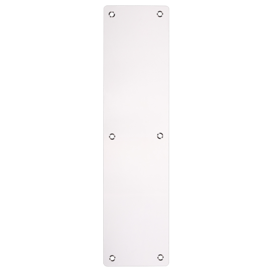 Zoo Hardware ZAS32RAPS Finger Plate - Blank (Radius) 75mm x 300mm - PSS Polished Stainless