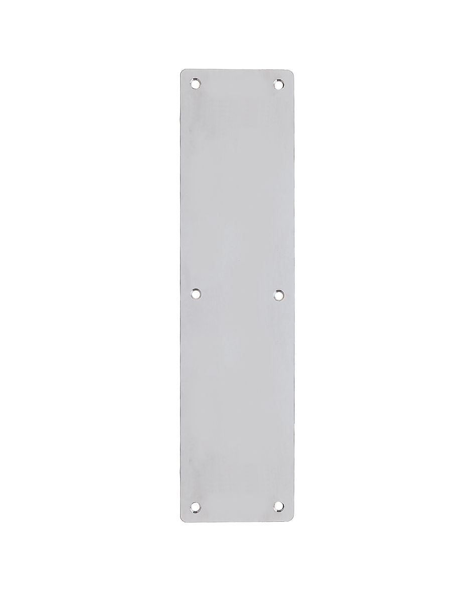 ZOO HARDWARE ZAS32RDSS Finger Plate - Blank (Radius) 75mm x 650mm Satin Stainless