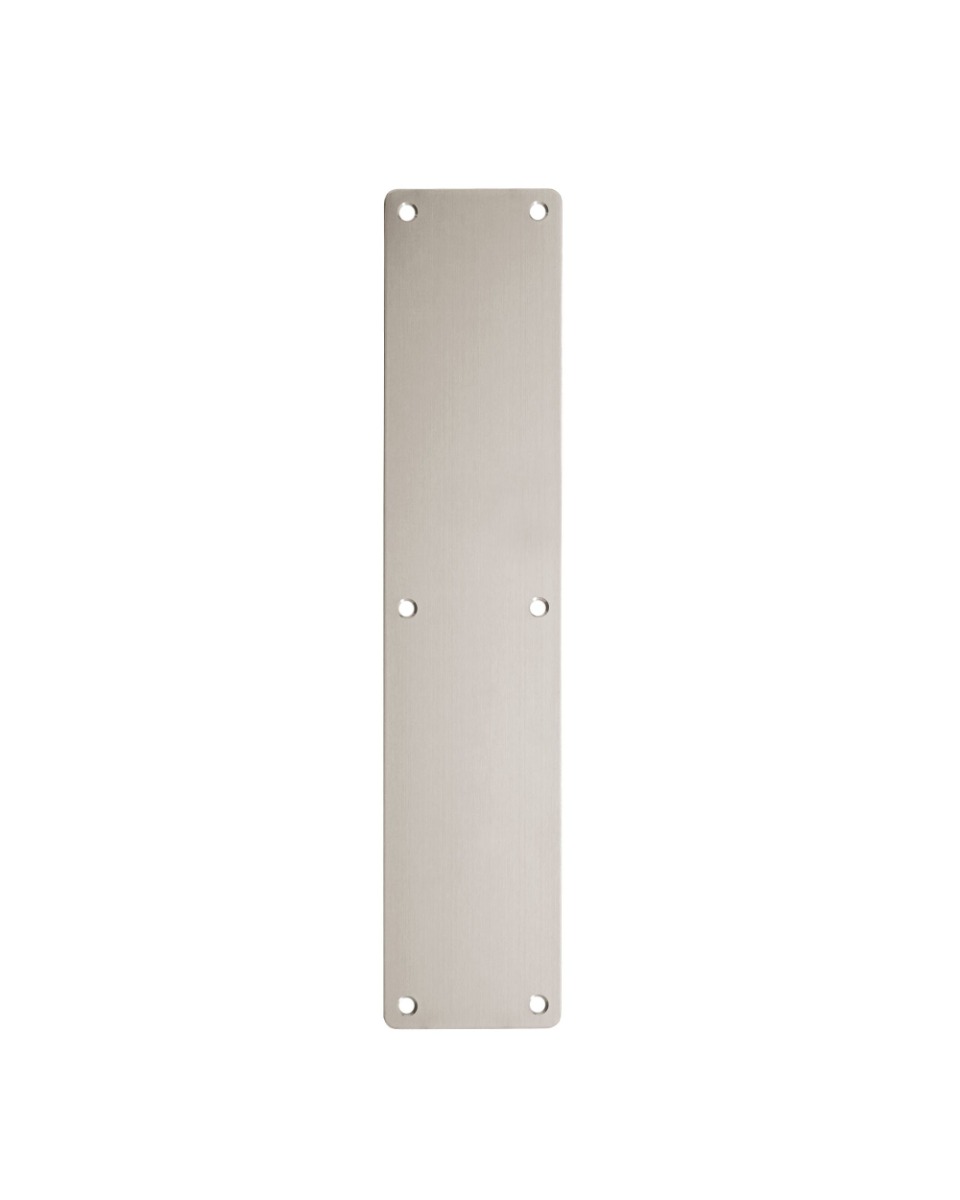 Zoo Hardware ZAS32RBSS Finger Plate - Blank (Radius) 75mm x 350mm Satin Stainless