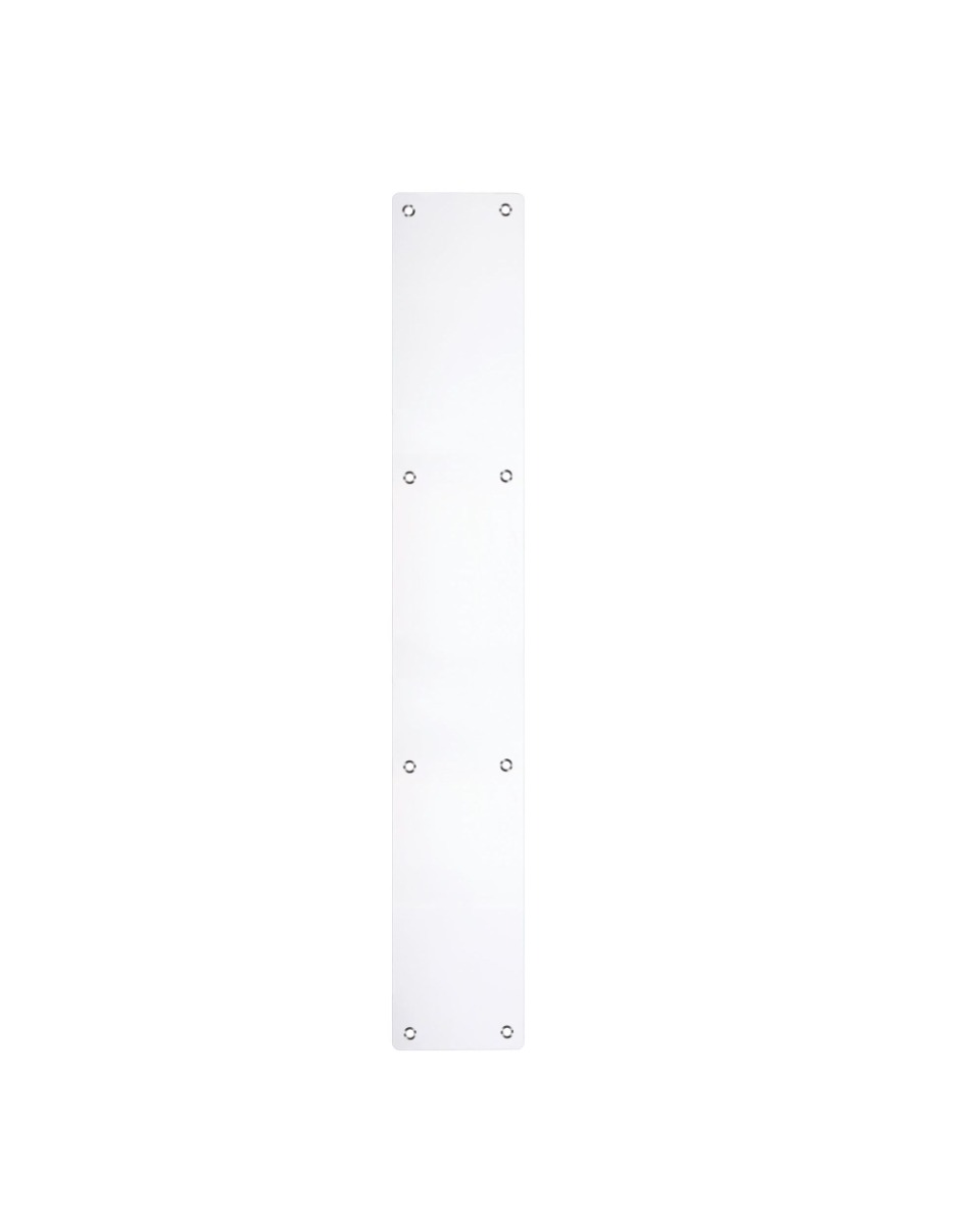 Zoo Hardware ZAS32RCPS Finger Plate - Blank (Radius) 75mm x 475mm - PSS Polished Stainless