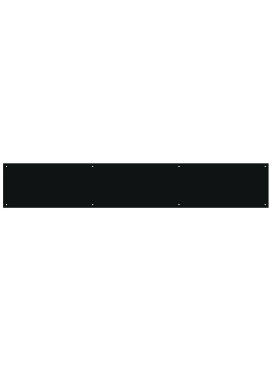 Door Kick Plate-700 x 150 x 12mm-Square-PCB-Powder Coat Black Zoo Hardware-ZAS36-700-B-PCB