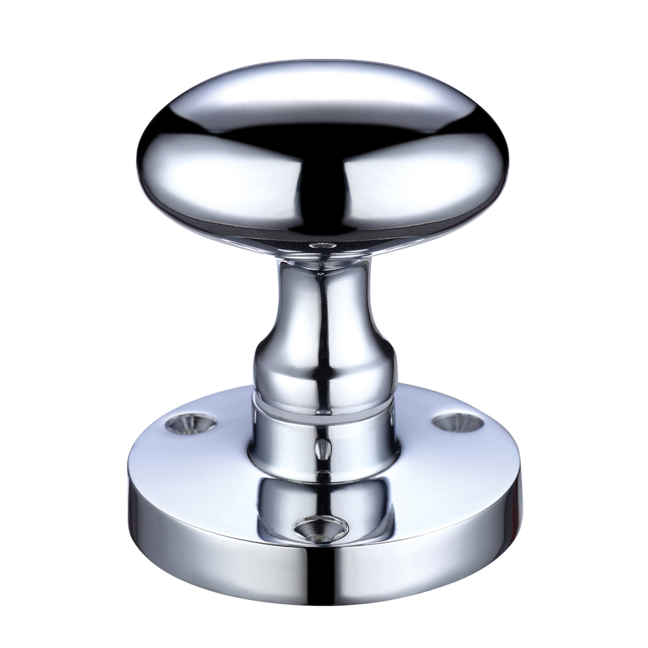 Zoo Hardware ZCB34CP Zoo Oval Mortice Knob 60.5mm rose dia Polished Chrome