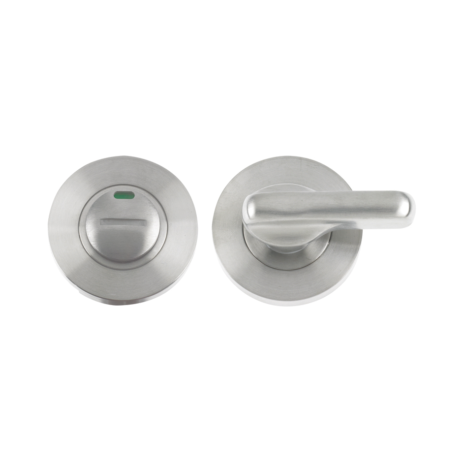 Zoo Hardware ZCS006ISS Disabled Turn and Release with Indicator complete with escutcheons and 5mm spindle - Grade 304 Satin Stainless