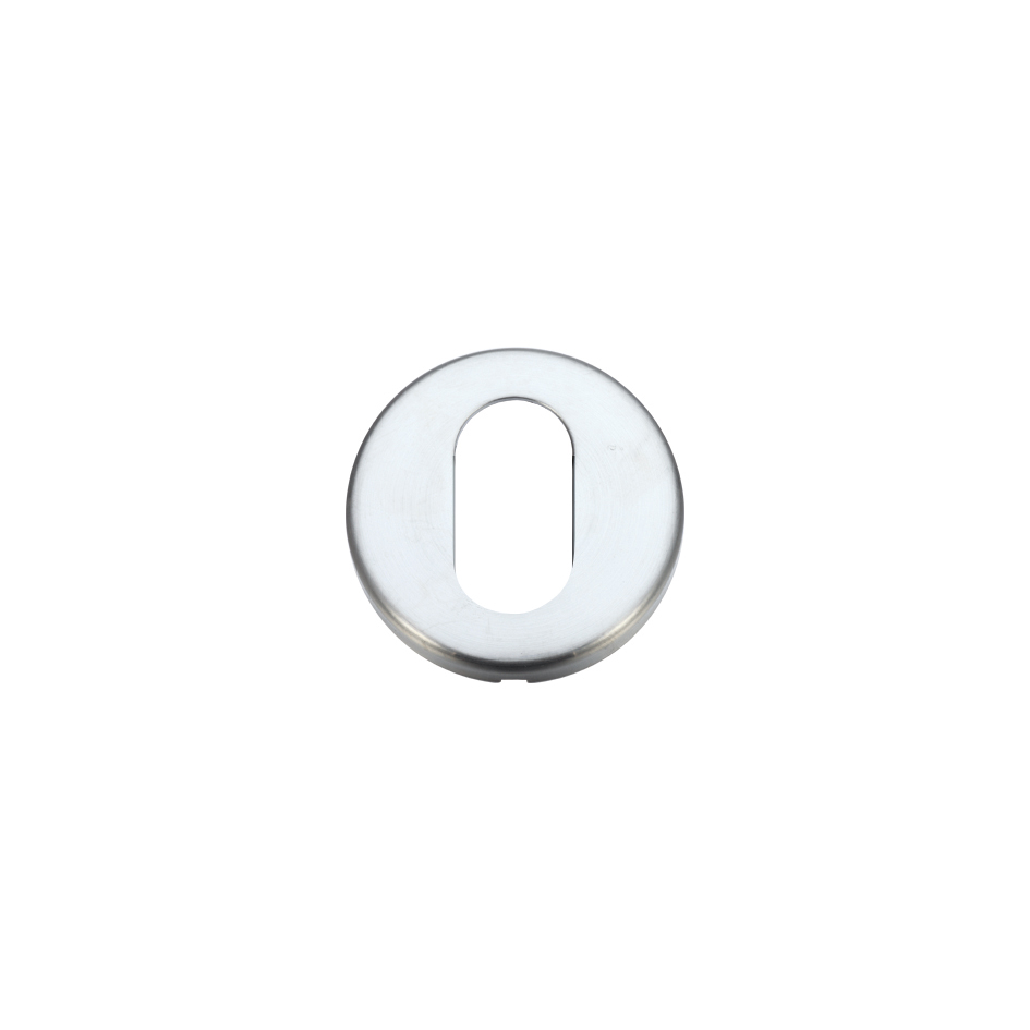 Zoo Hardware ZCZ003SC Oval Profile Escutcheon 52mm dia Satin Chrome