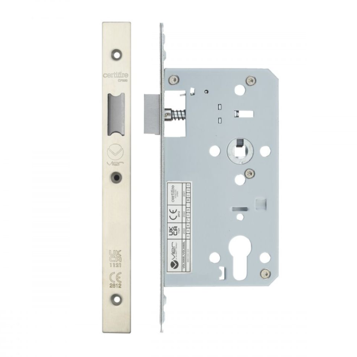 Zoo Hardware ZDL0060LSS Din Latch - Backset 60mm Satin Stainless