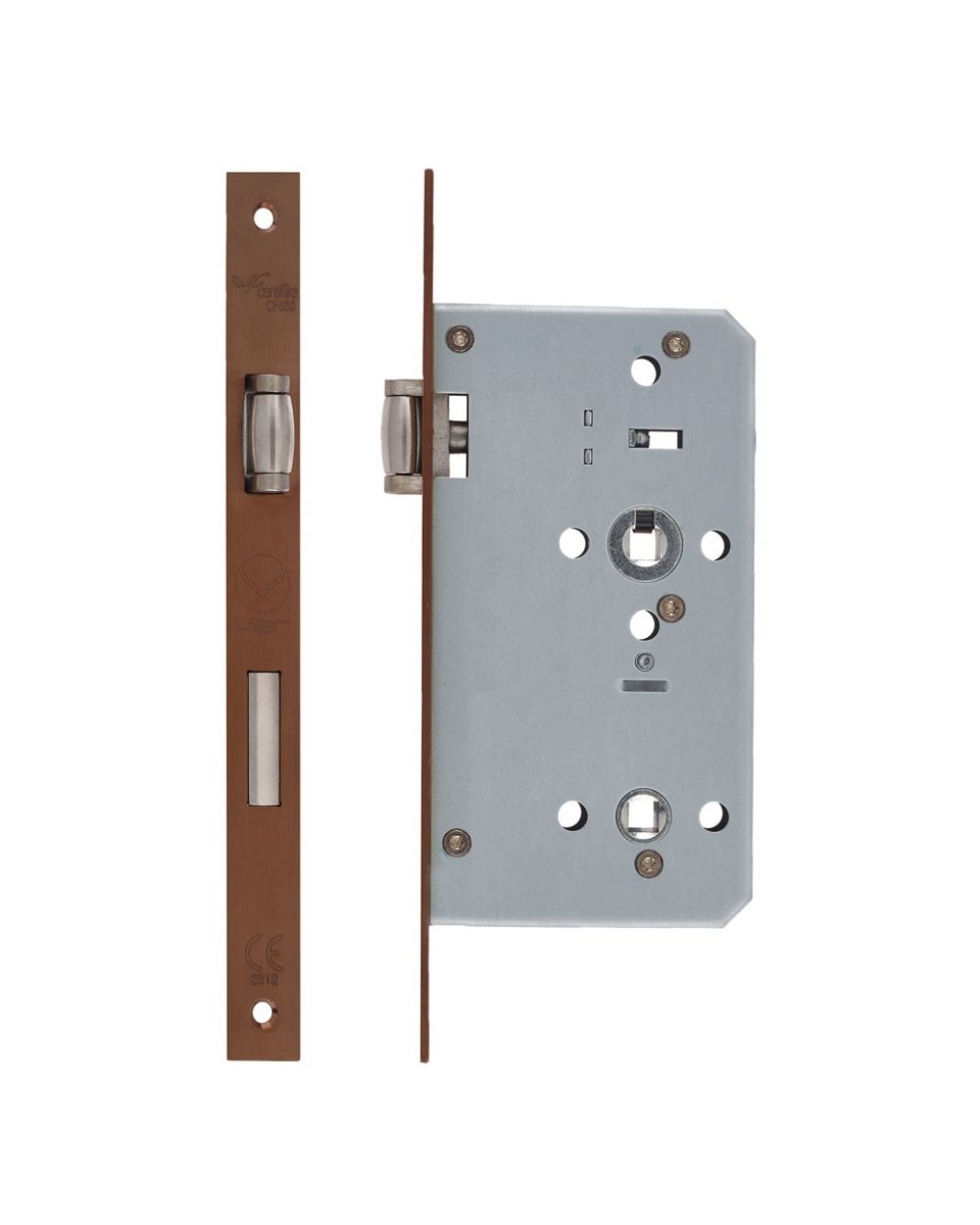 Zoo Hardware ZDL7260LL-PVDBZ DIN lift To Lock - 72mm c/c 1 Pc Forend Square PVD Satin Bronze