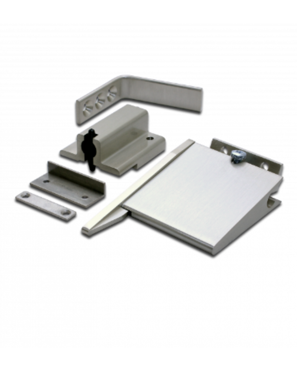 Zoo Hardware Size 3-6 Double Rebated Door Selector - Complete With 102mm Arm, Standard Rebate Catch, SN ZDS0036-SN