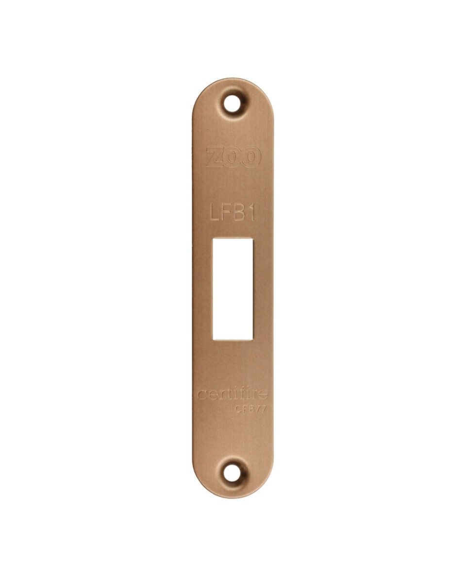Zoo hardware Radius Forend, Strike and Escutcheon Pack For ZFB01 Fire Brigade Lock Bronze ZFBAP01-R-BZ