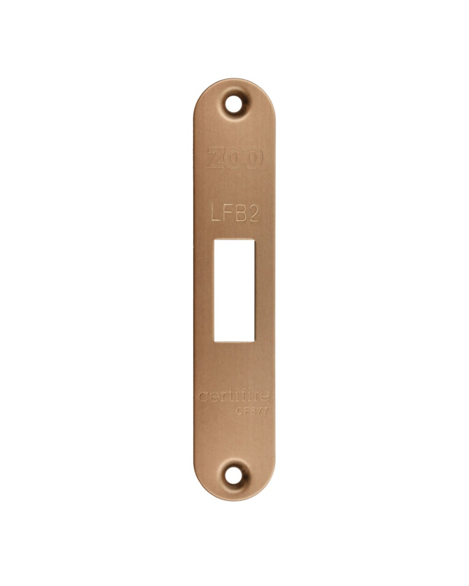 Zoo hardware Radius Forend, Strike and Escutcheon Pack For ZFB02 Fire Brigade Lock Bronze ZFBAP02-R-BZ