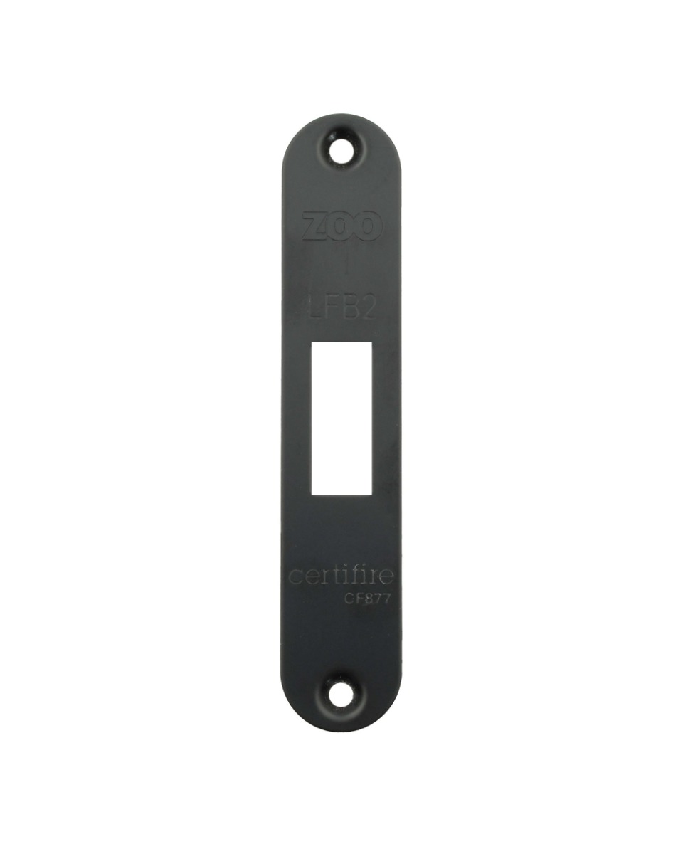 Zoo hardware Radius Forend, Strike and Escutcheon Pack For ZFB02 Fire Brigade Lock PVD Black ZFBAP02-R-PVDBLK