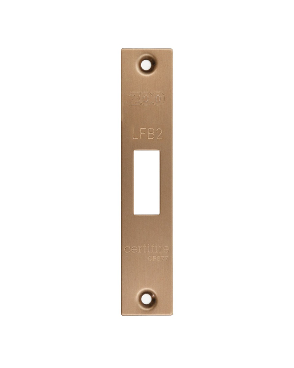 Zoo hardware Square Forend, Strike and Escutcheon Pack For ZFB02 Fire Brigade Lock Bronze ZFBAP02-S-BZ