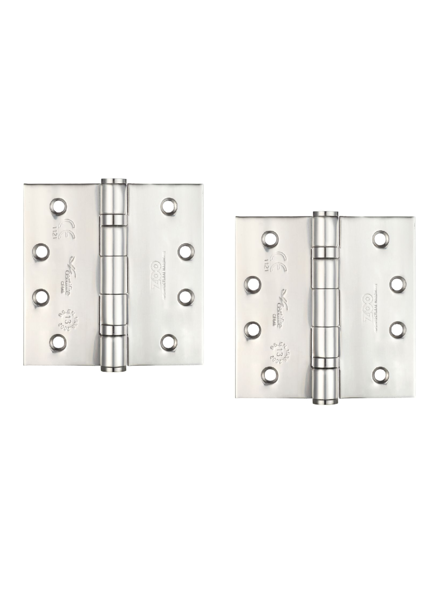 Zoo Hardware ZHSS244P Grade 13 Ball Bearing Hinge Stainless Steel - Grade 201 - 100 x 100 x 3mm Polished Stainless
