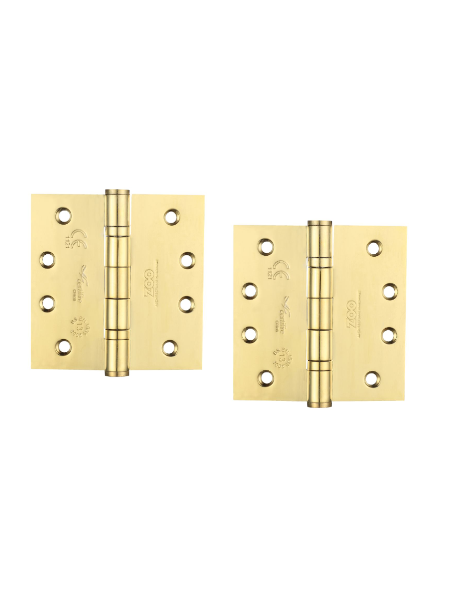 Zoo Hardware ZHSS244PVD Grade 13 Ball Bearing Hinge Stainless Steel - Grade 201 - 100 x 100 x 3mm Pvd