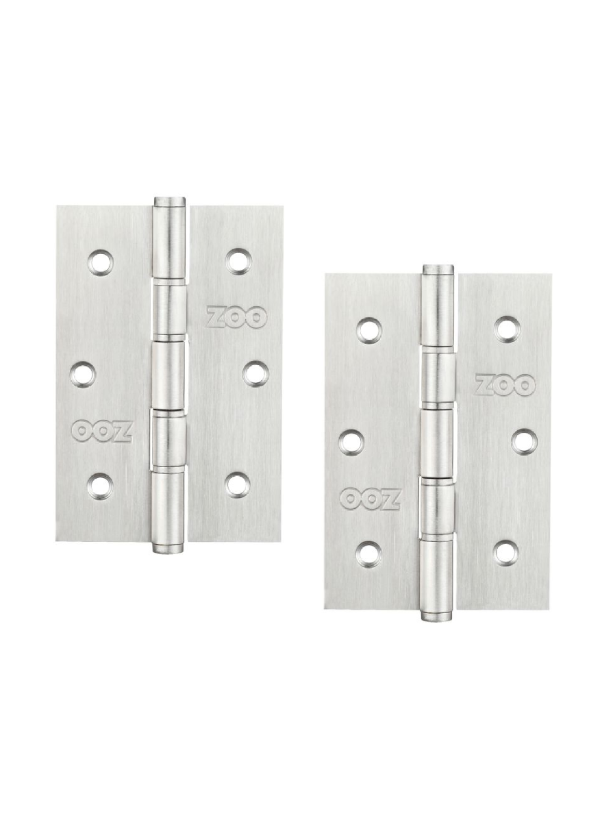 Zoo Hardware ZHSS352S Stainless Steel Slim Knuckle Door Hinge 76 x 52 x 1.5mm Satin Stainless